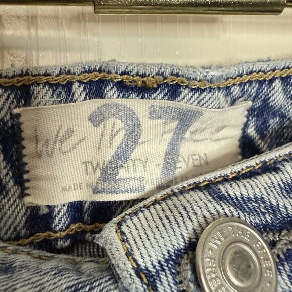 We The Free Free People Zuri High Rise Mom Lived in Blue Jeans Women 27 Boho - Picture 3 of 12
